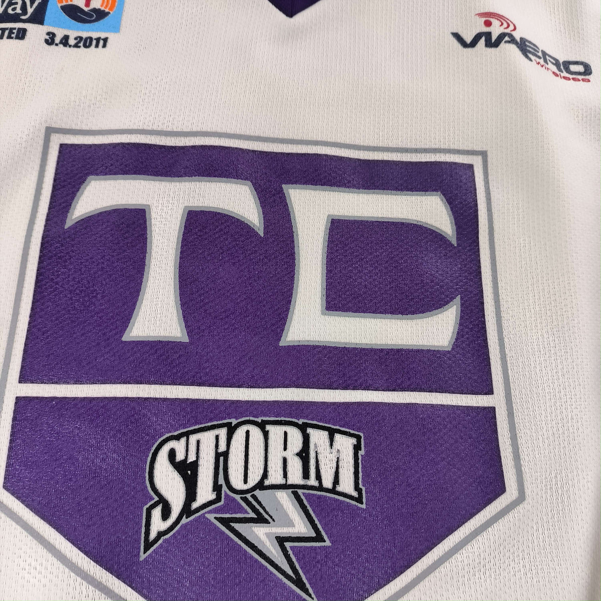 Tri-City Storm #12 Tyler Ward *Signed* ice hockey jersey size XXL