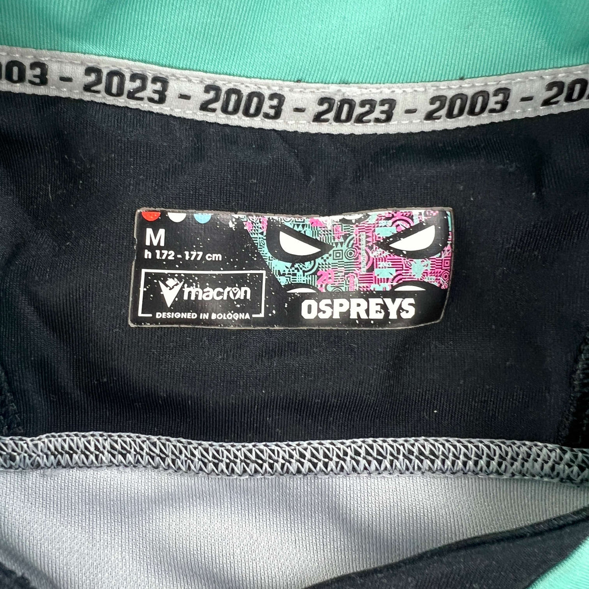 Ospreys Macron rugby shirt size M