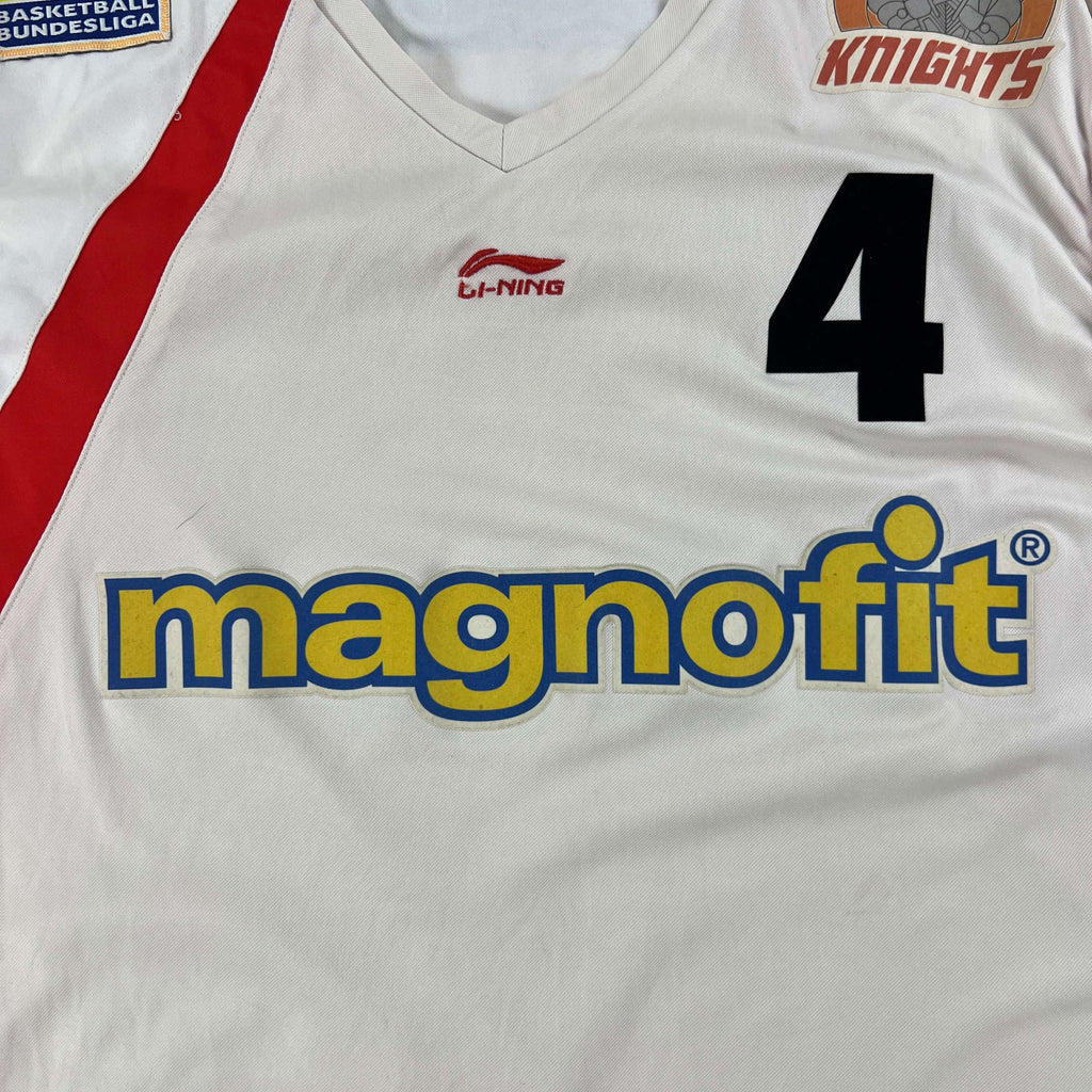 UBC Güssing Knights Li-Ning home #4 basketball jersey size XL