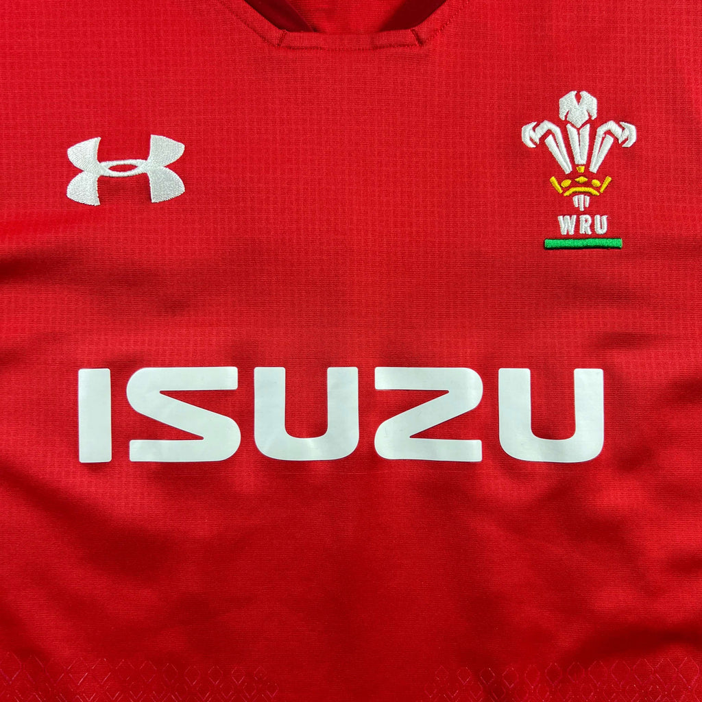 Wales Under Armour home #23 Morris rugby shirt size XXL