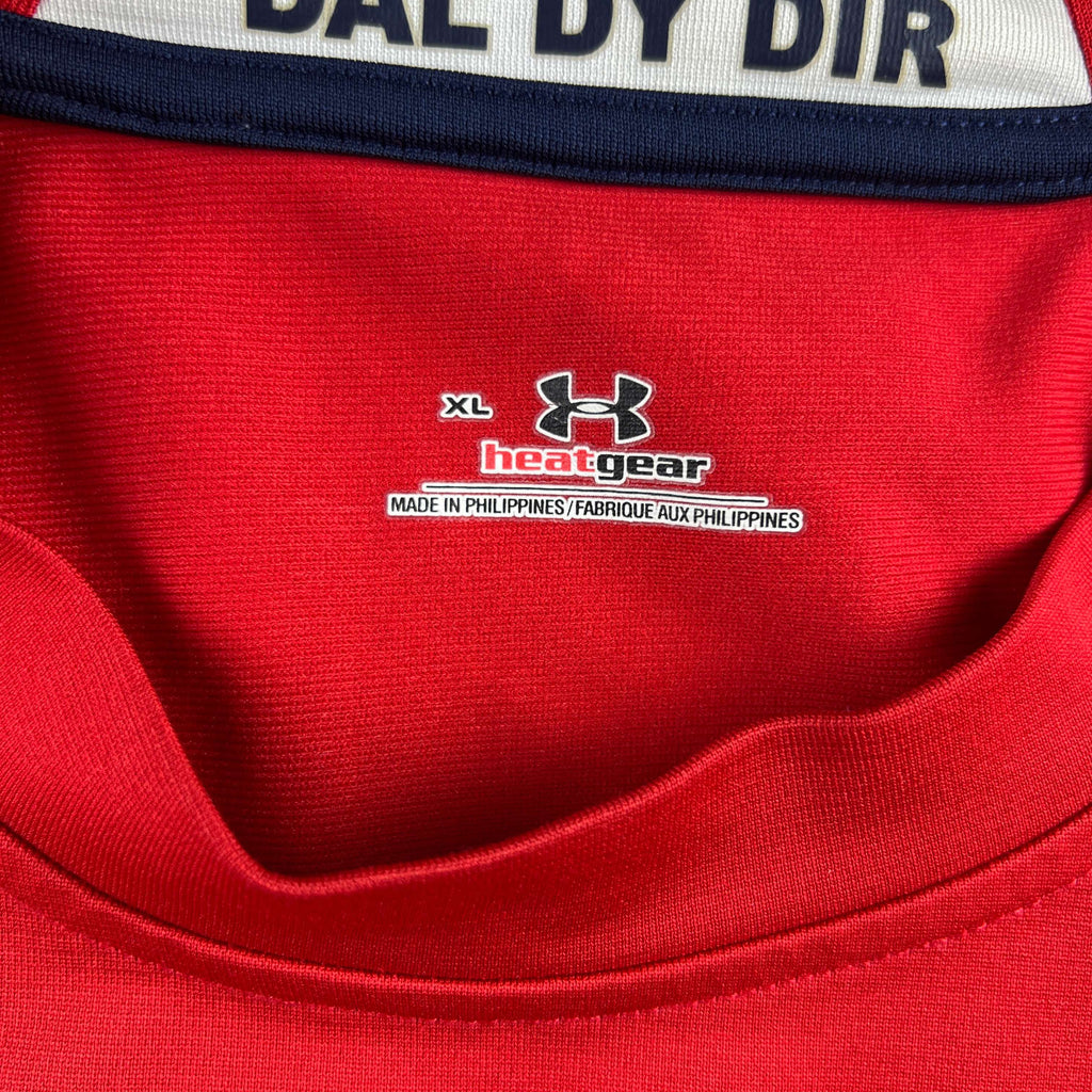Wales 2010 Under Armour home rugby shirt size XL