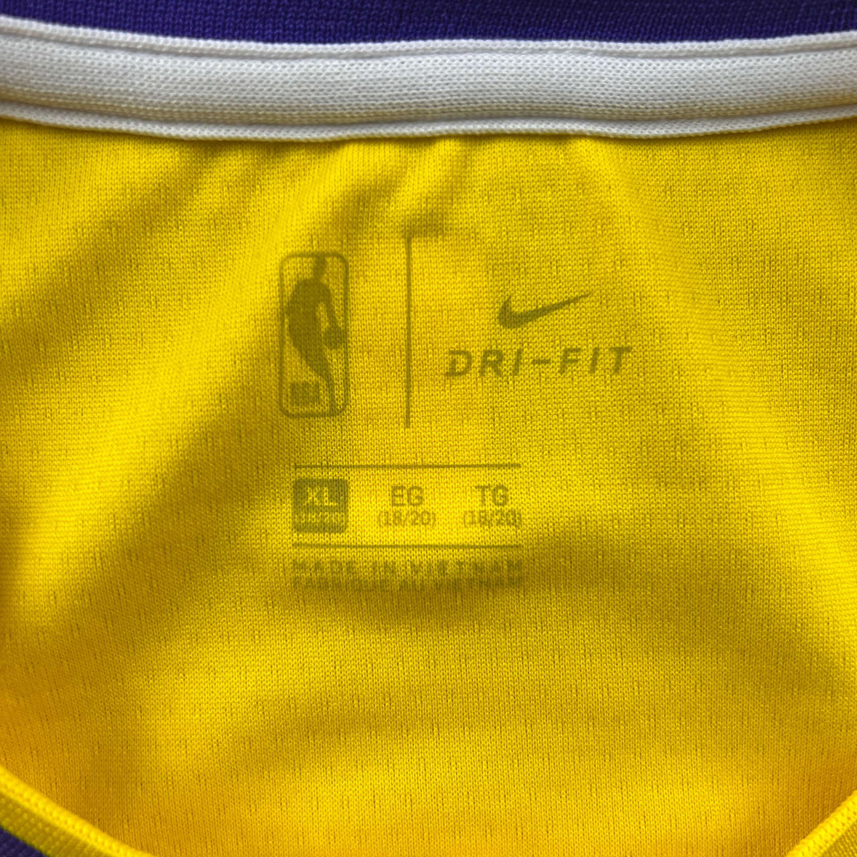 Los Angeles Lakers LeBron James Nike NBA mez Gyerek XL