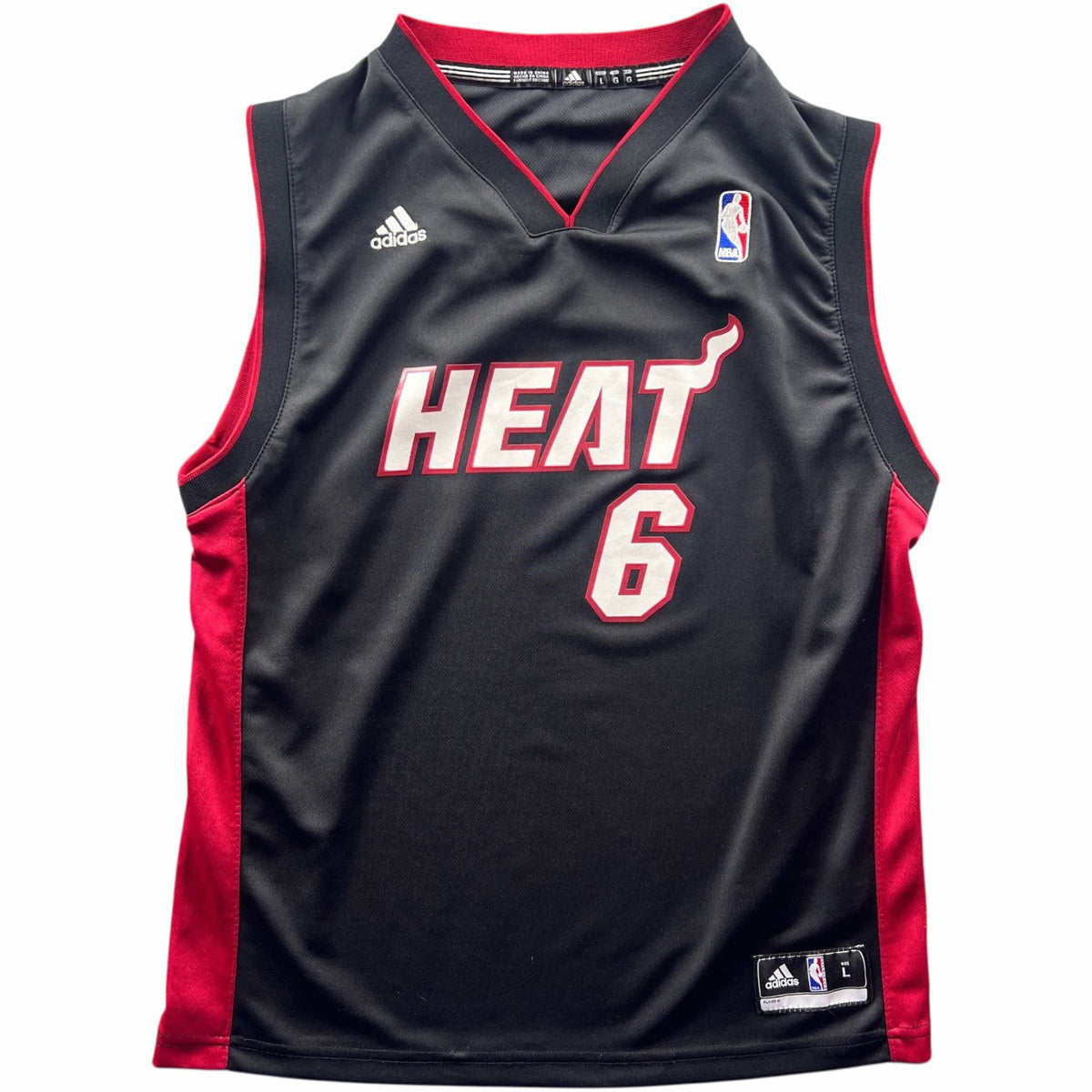 Miami Heat LeBron James Adidas NBA jersey size Youth L
