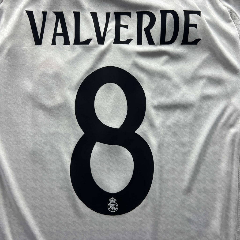 Real Madrid 2024-25 Adidas home Federico Valverde *NEW* football shirt size M