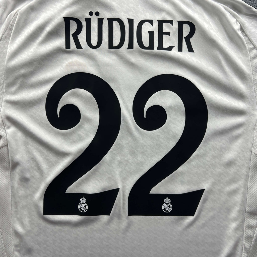 Real Madrid 2024-25 Adidas home Antonio Rüdiger *NEW* football shirt size M