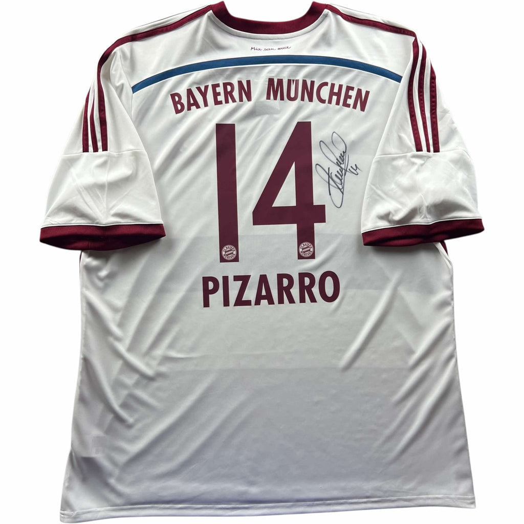 Bayern München 2014-15 Adidas away Claudio Pizarro *Signed* football shirt size XXL