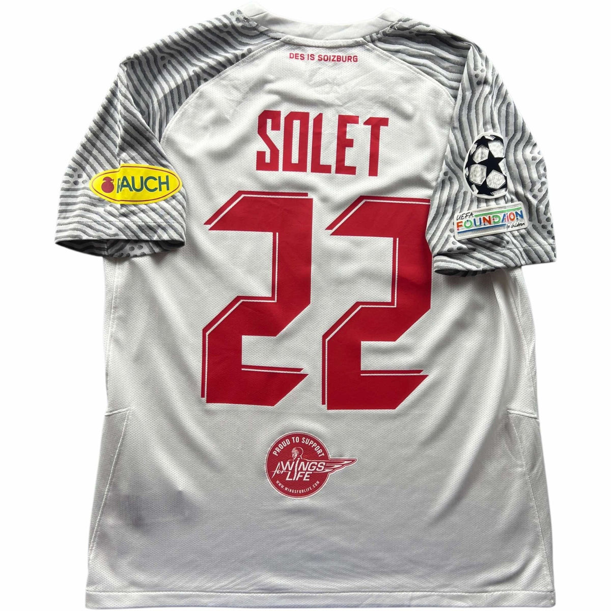 Red Bull Salzburg 2021-22 Nike european home Oumar Solet football shirt size L