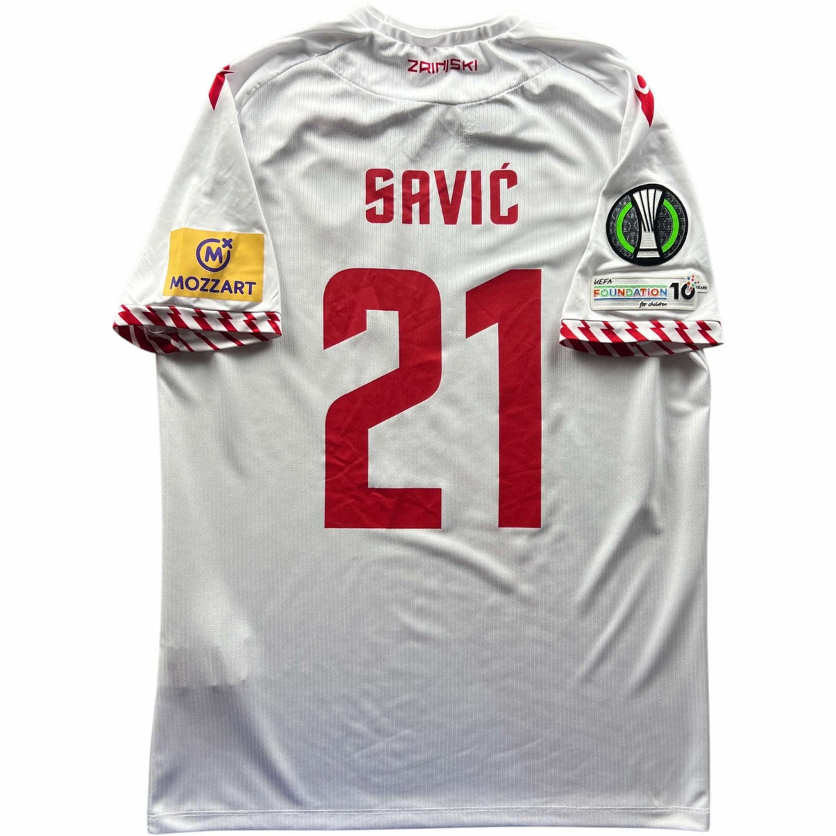 HSK Zrinjski Mostar 2025-26 Macron home Igor Savic football shirt size XL