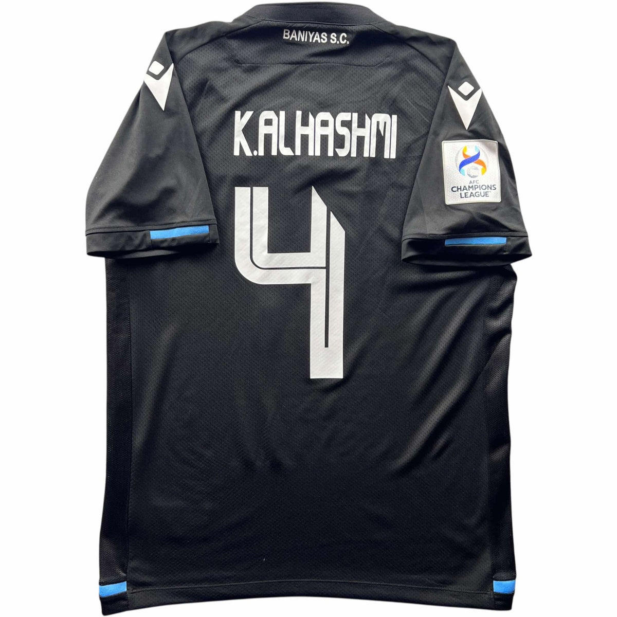 Baniyas 2022-23 Macron away Khalid Al-Hashmi football shirt size XL