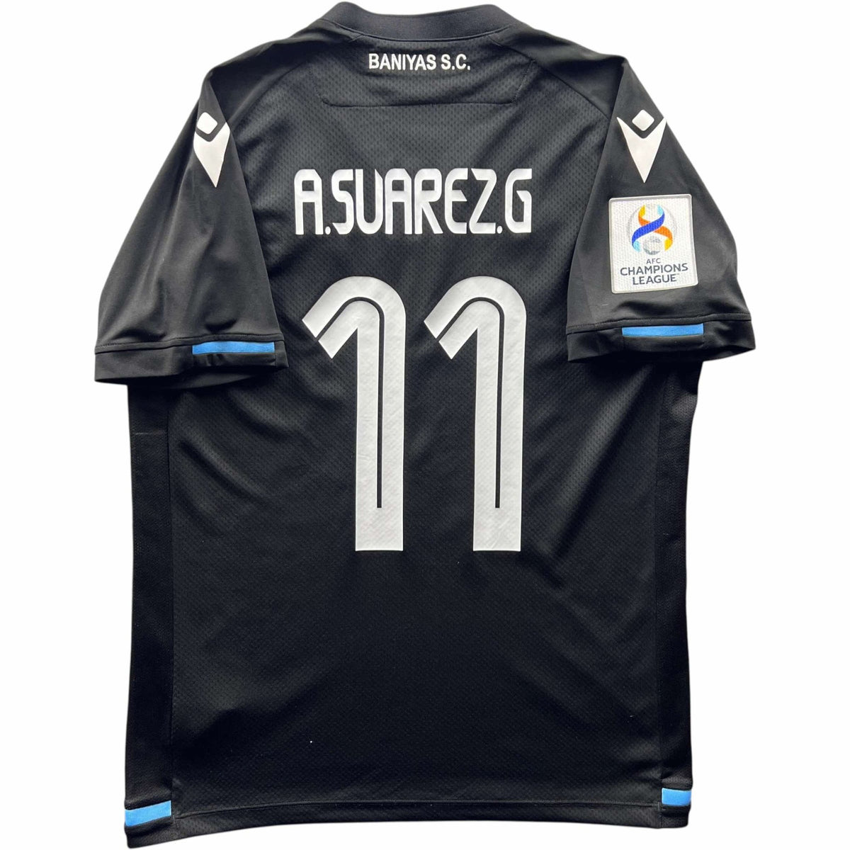 Baniyas 2022-23 Macron away Gastón Álvarez Suarez football shirt size L