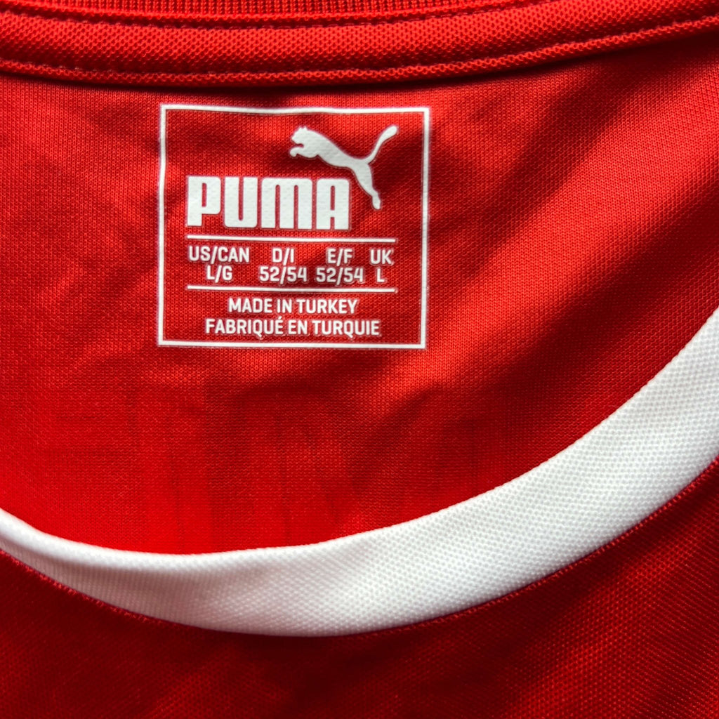 Switzerland 2016-18 Puma home Jan Bamert *Signed* football shirt size L