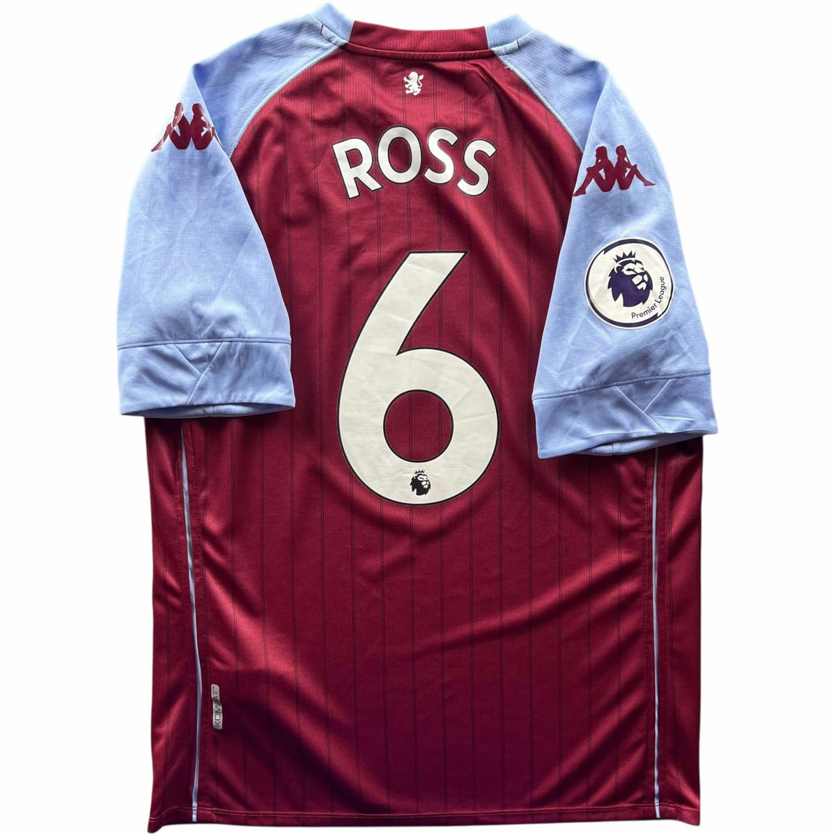 Aston Villa 2020-21 Kappa home Ross Barkley football shirt size L