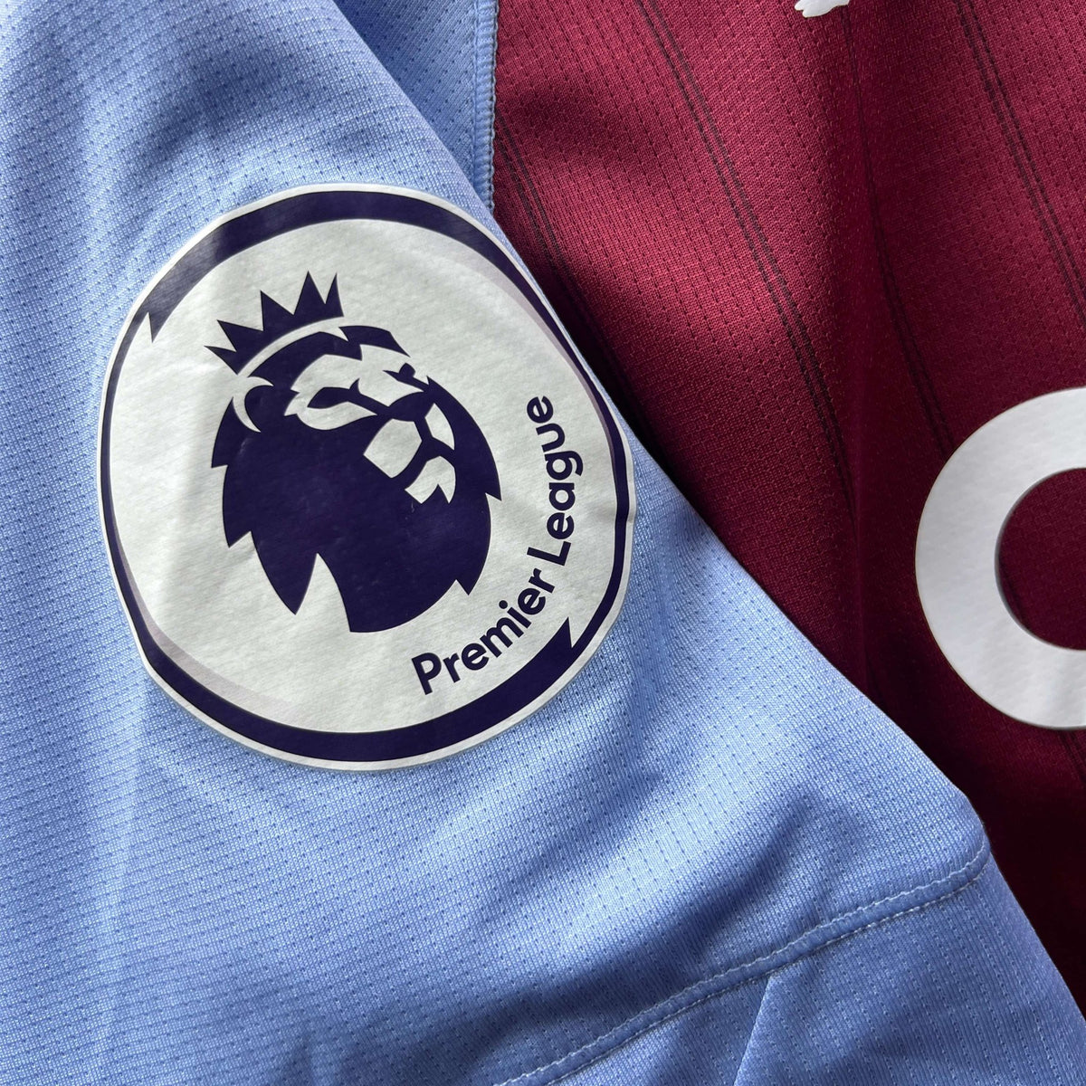 Aston Villa 2020-21 Kappa home Ross Barkley football shirt size L