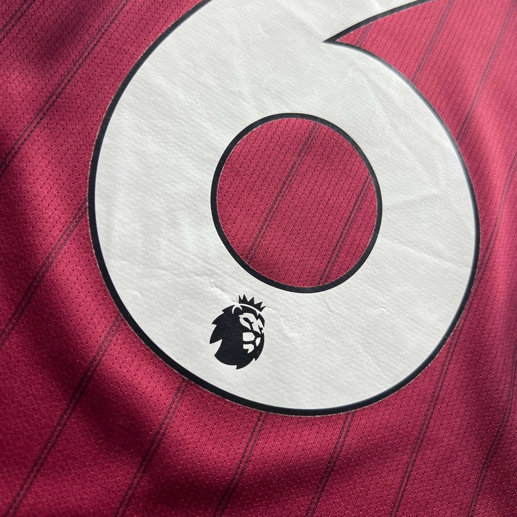 Aston Villa 2020-21 Kappa home Ross Barkley football shirt size L