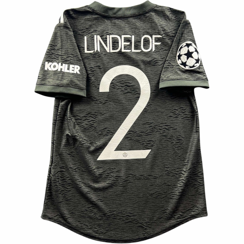 Manchester United 2020-21 Adidas away UCL Victor Lindelöf football shirt size Womens S