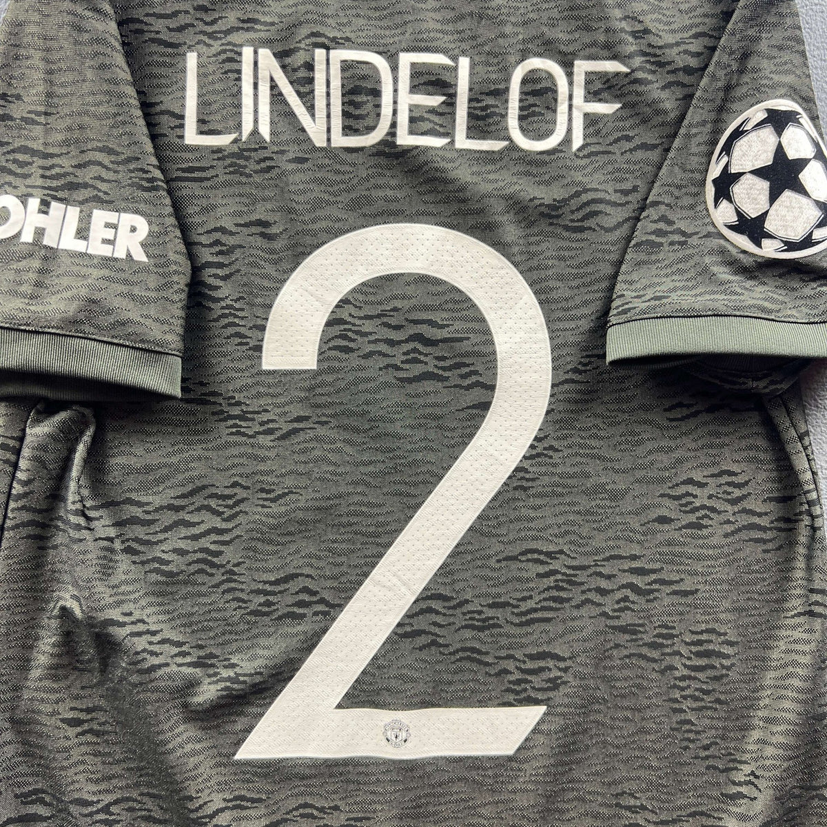 Manchester United 2020-21 Adidas away UCL Victor Lindelöf football shirt size Womens S