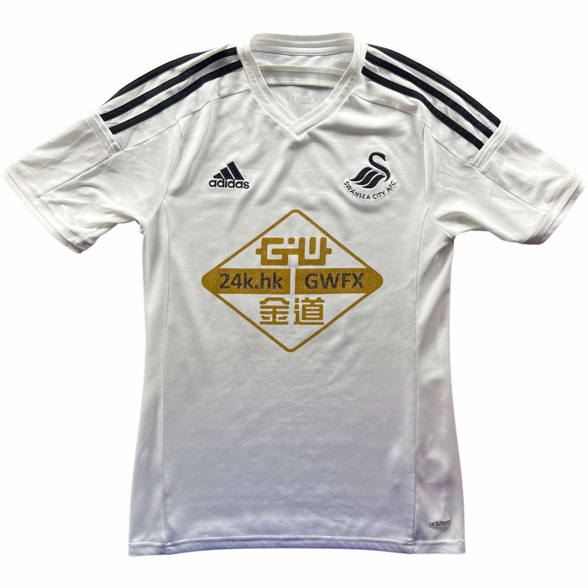 Swansea 2014-15 Adidas home Neil Taylor football shirt size S