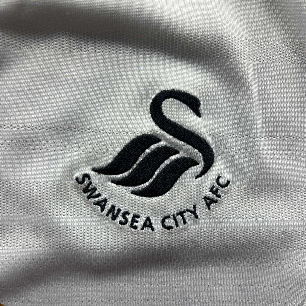 Swansea 2014-15 Adidas home Ashley Williams football shirt size M