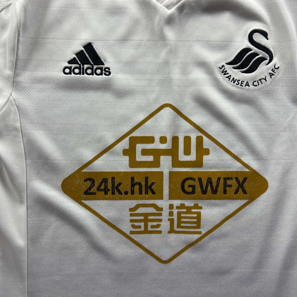 Swansea 2014-15 Adidas home Marvin Emnes football shirt size S