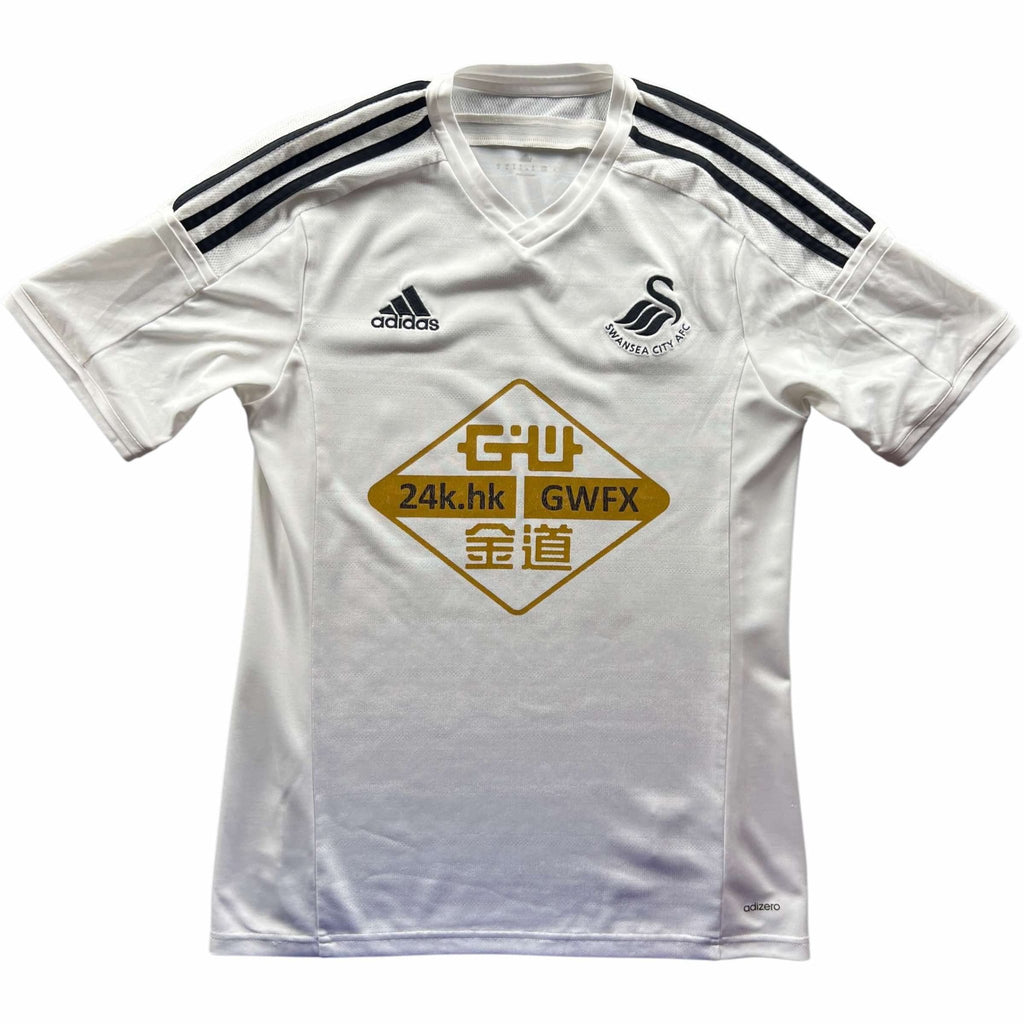 Swansea 2014-15 Adidas home Nathan Dyer football shirt size M