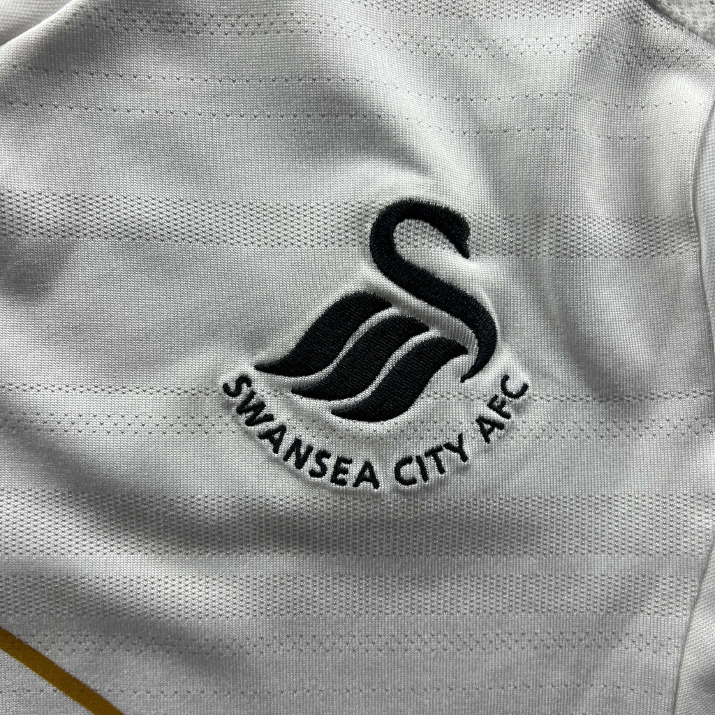 Swansea 2014-15 Adidas home Nathan Dyer football shirt size M