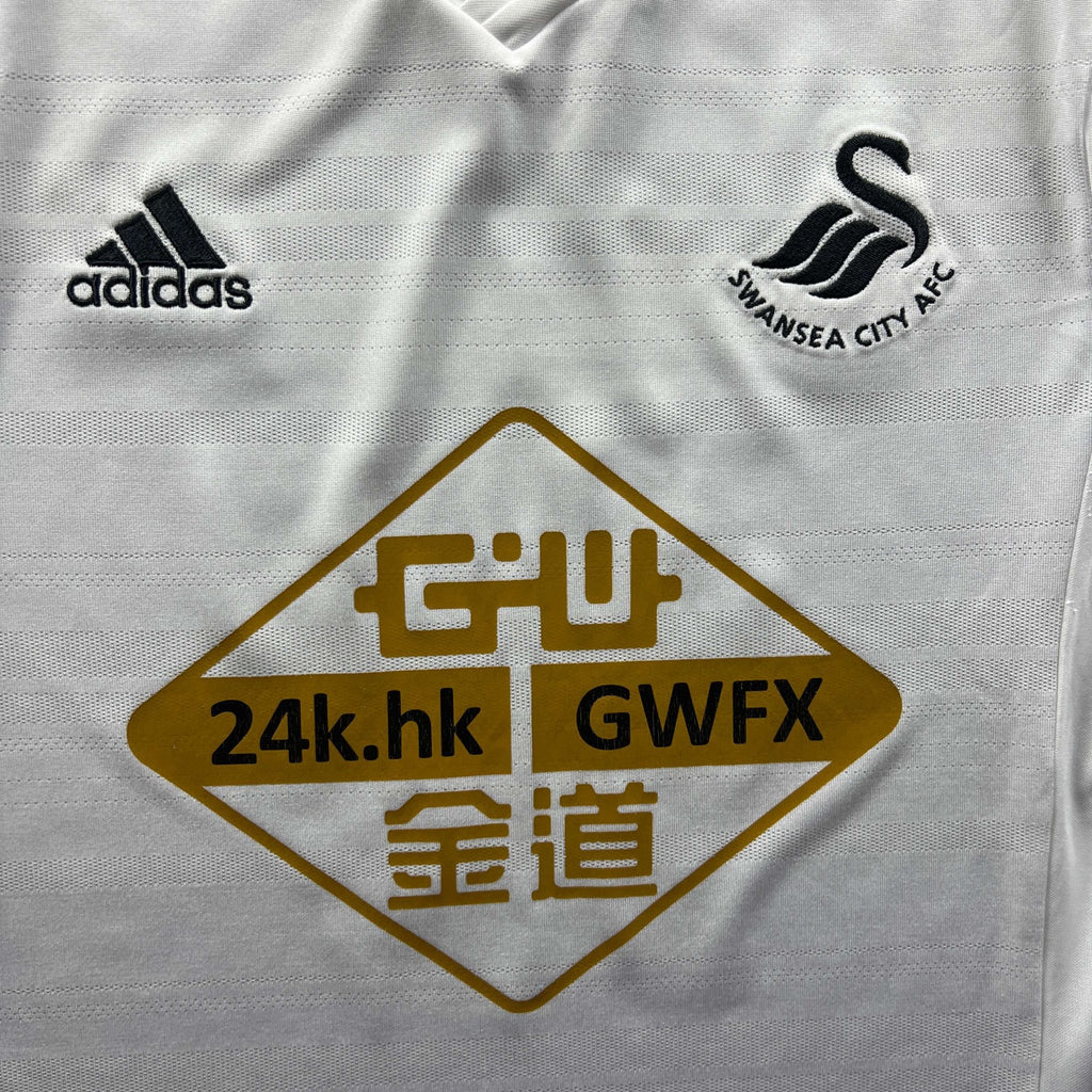 Swansea 2014-15 Adidas home Nélson Oliveira football shirt size L
