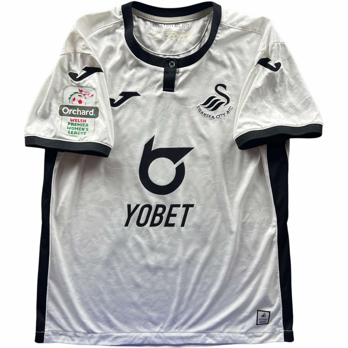 Swansea 2019-20 Joma home #14 Women's Premier League football shirt size L