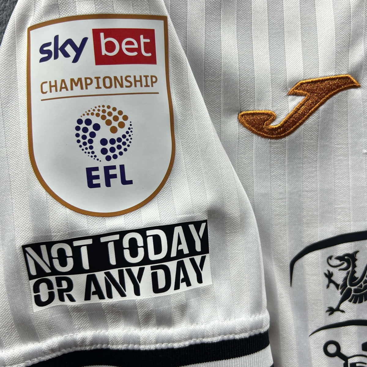 Swansea 2021-22 Joma home Ethan Laird football shirt size L