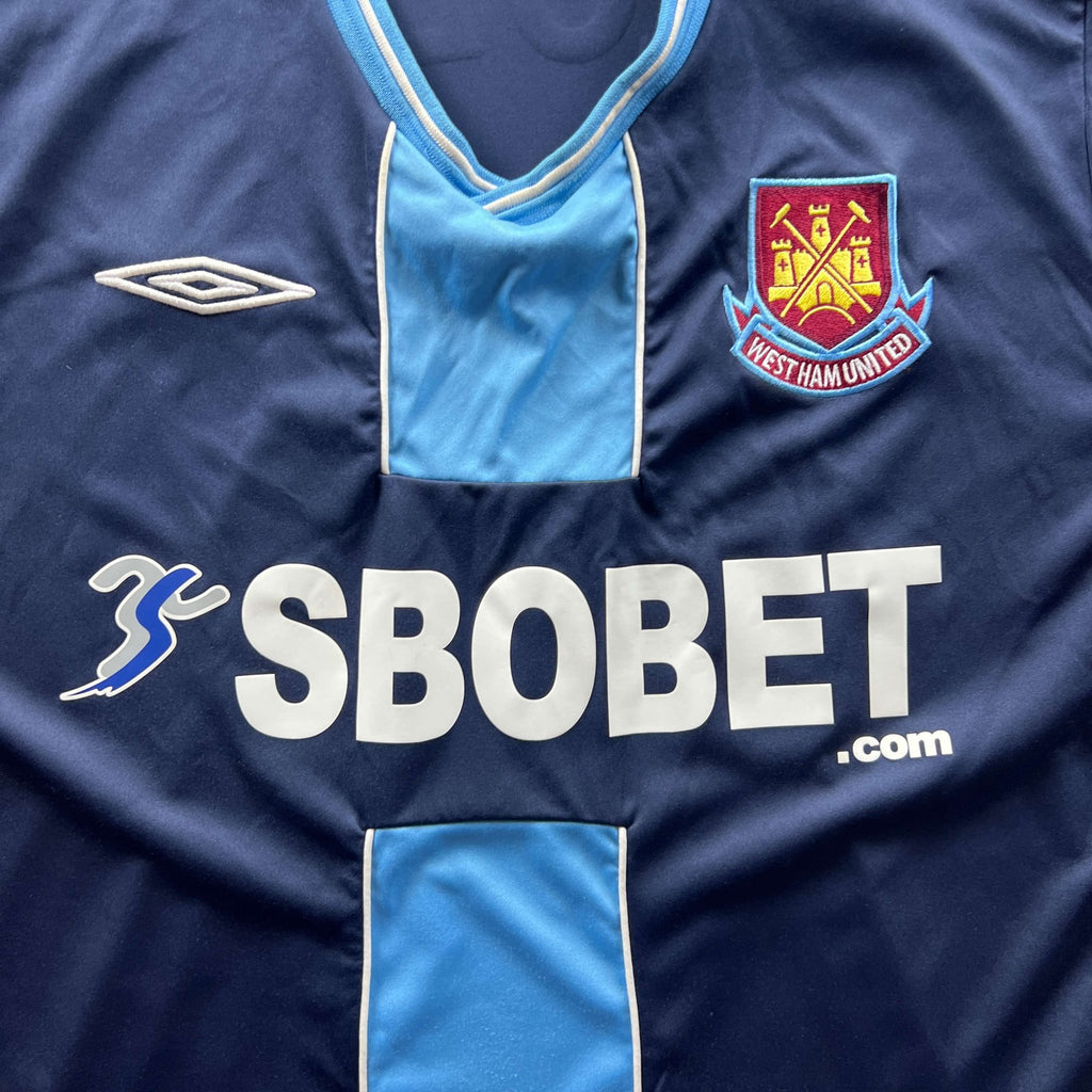 West Ham United 2009-10 Umbro away Carlton Cole football shirt size XL