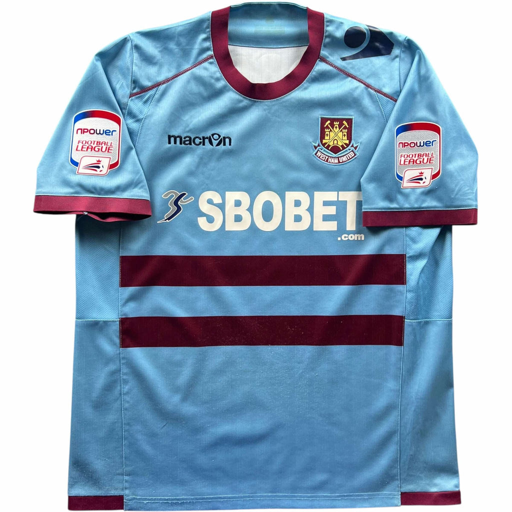 West Ham United 2011-12 Macron away John Carew football shirt size XL
