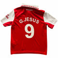 Arsenal 2022-23 Adidas home „G. Jesus” football shirt size Boys S (140)