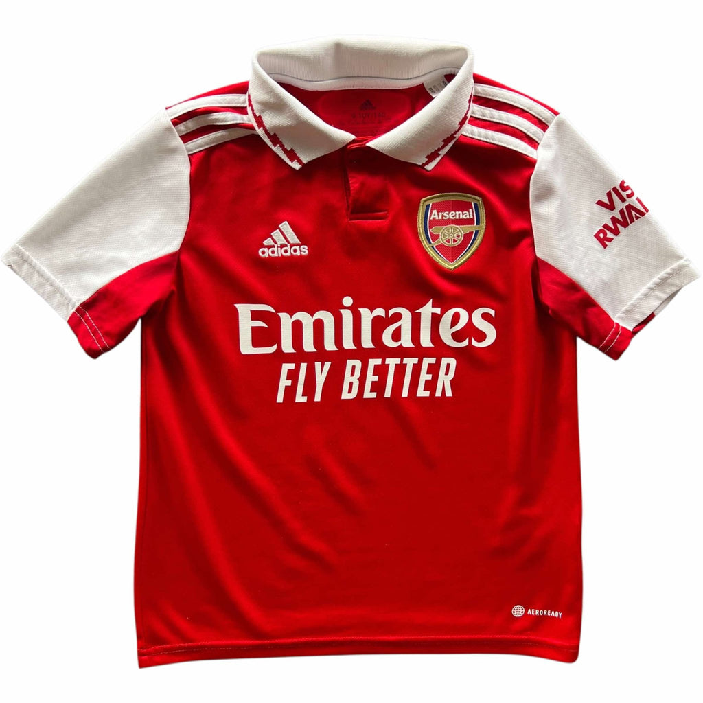 Arsenal 2022-23 Adidas home „G. Jesus” football shirt size Boys S (140)
