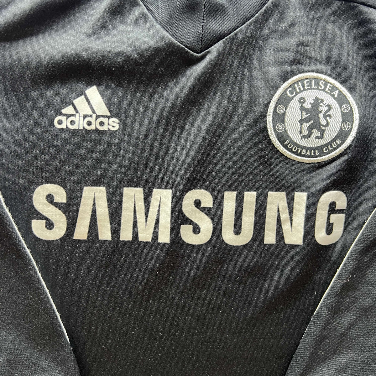 Chelsea 2013-14 Adidas away long sleeve football shirt size Boys XS (128)