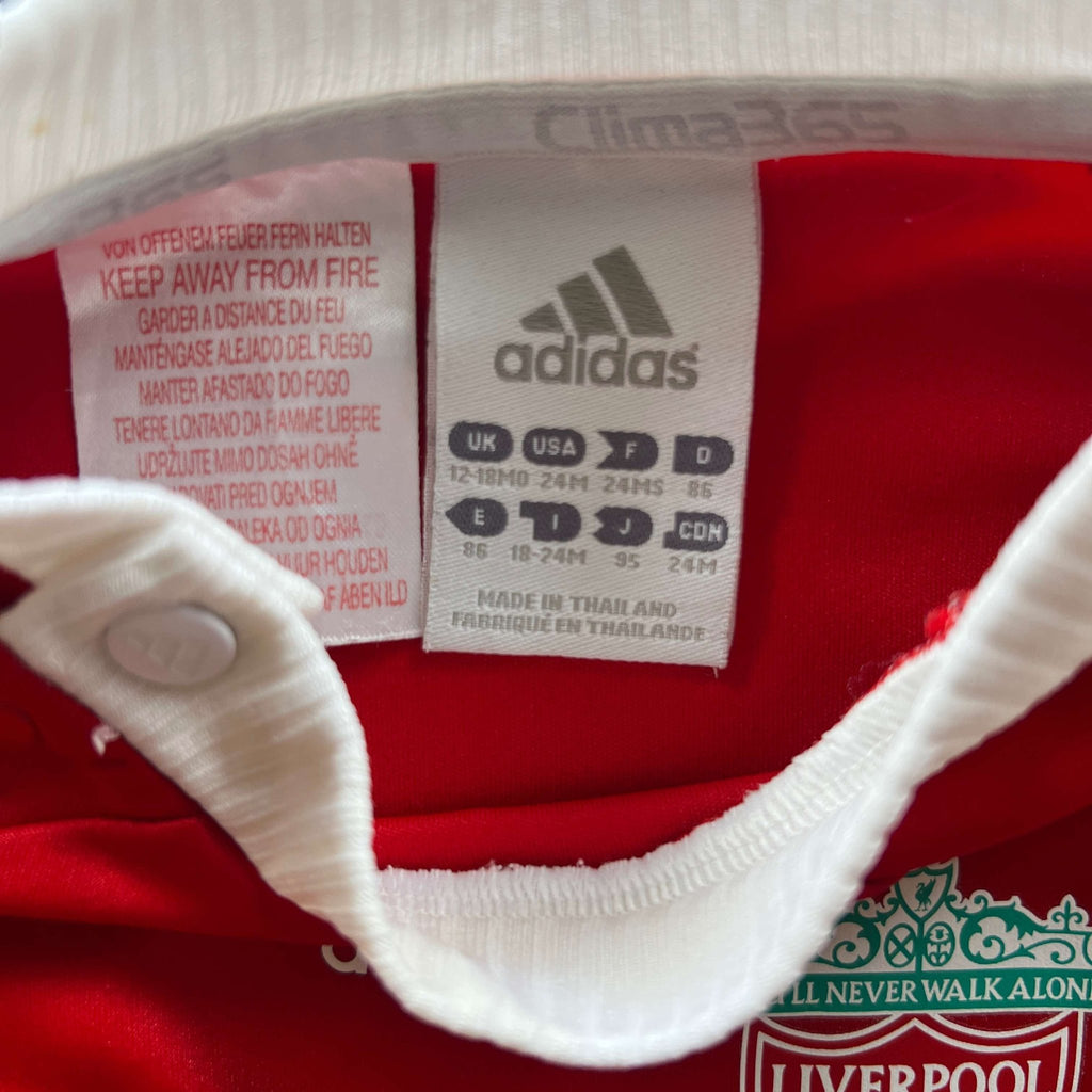 Liverpool 2008-10 Adidas home football shirt size Kids 86