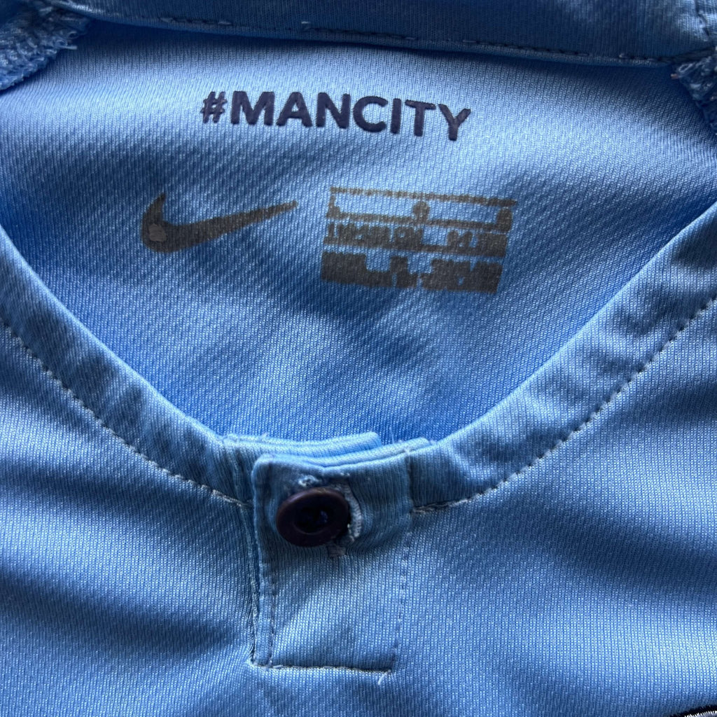 Manchester City 2018-19 Nike home football shirt size Kids L (116-122)