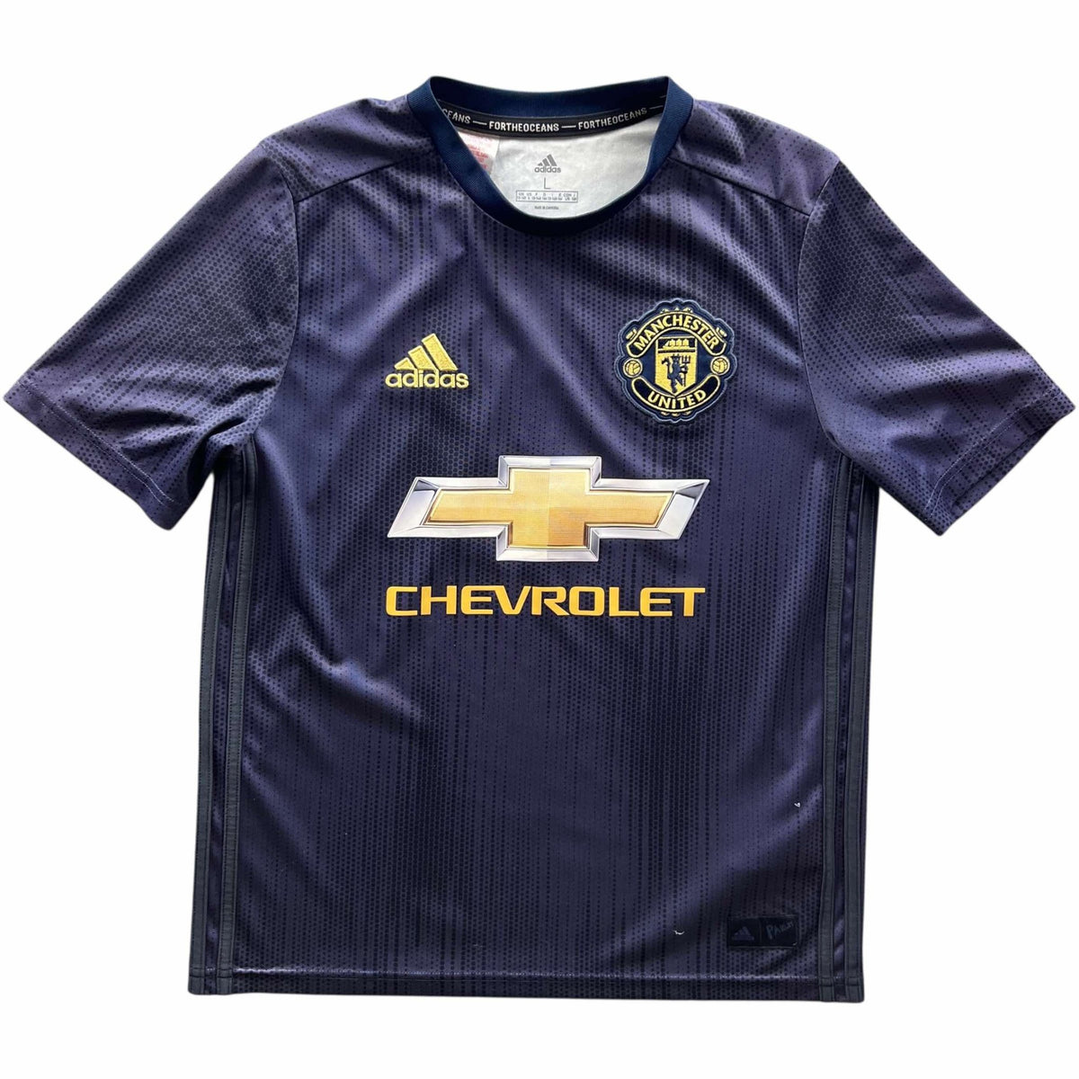 Manchester United 2018-19 Adidas third football shirt size Boys L (164)