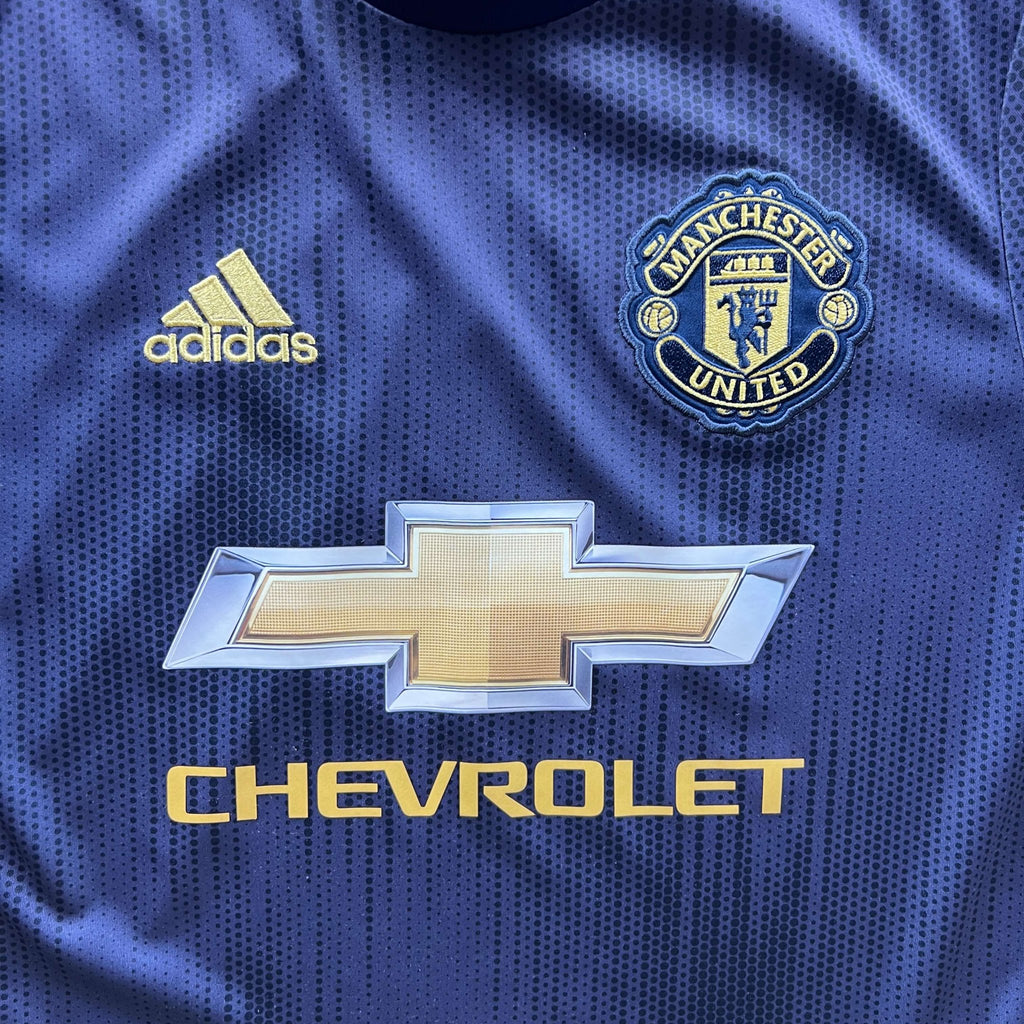 Manchester United 2018-19 Adidas third football shirt size Boys L (164)