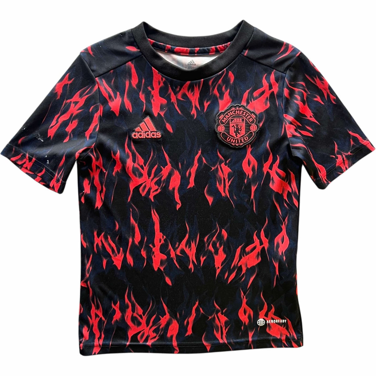 Manchester United 2021-22 Adidas training football shirt size Boys XS (128)