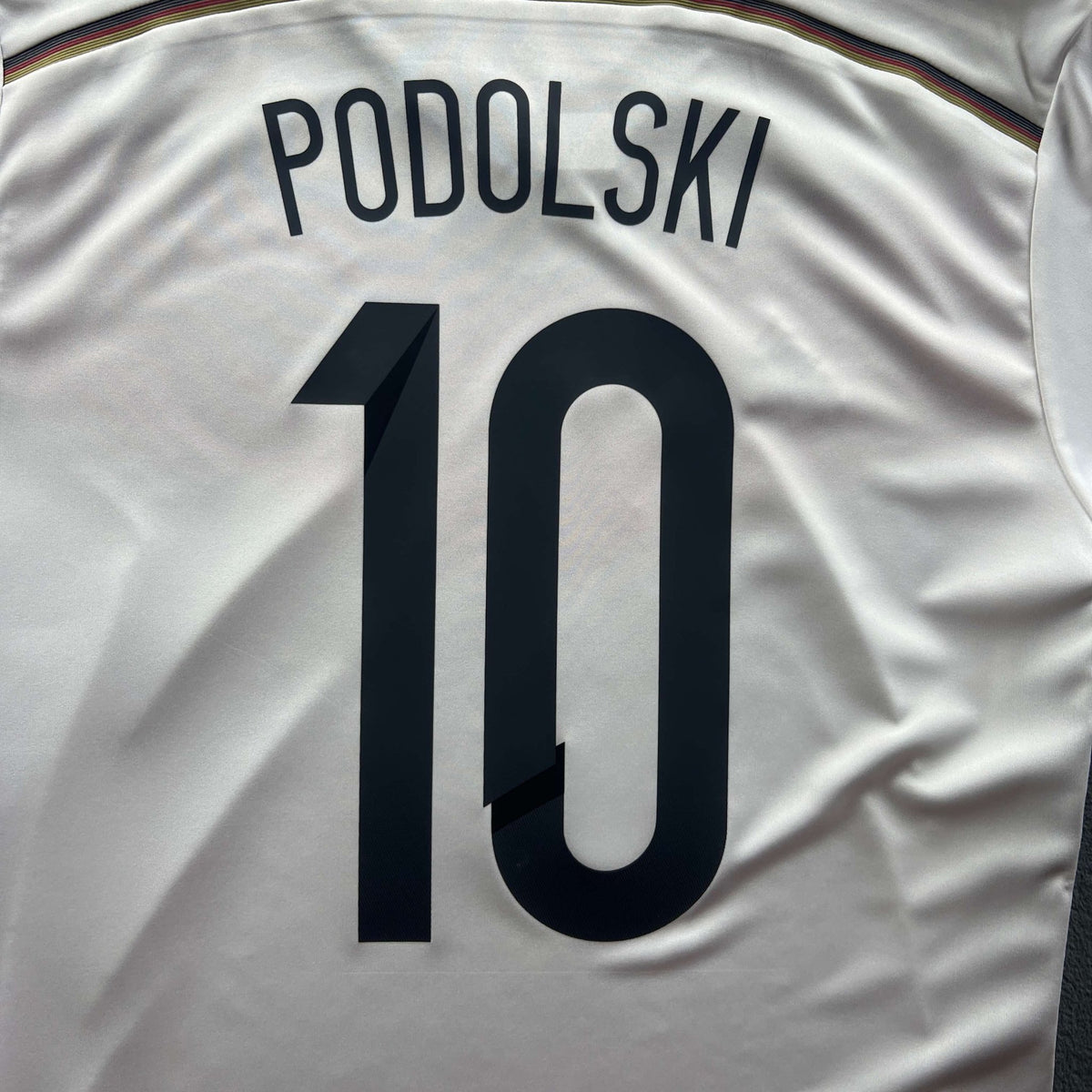 Germany 2014-15 Adidas home Lukas Podolski football shirt size M