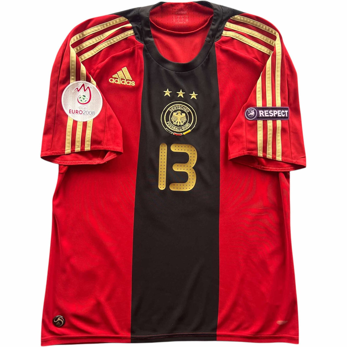 Germany 2008-10 Adidas away Michael Ballack football shirt size M