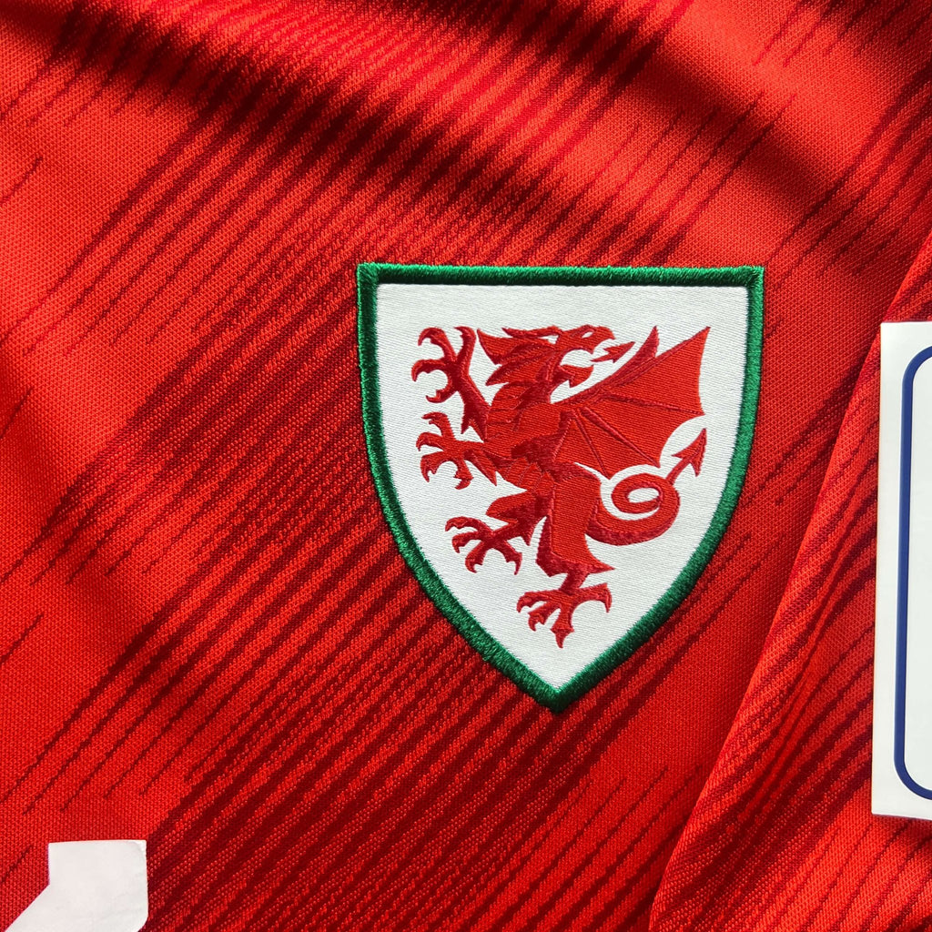 Wales 2022-24 Adidas home Gareth Bale football shirt size L