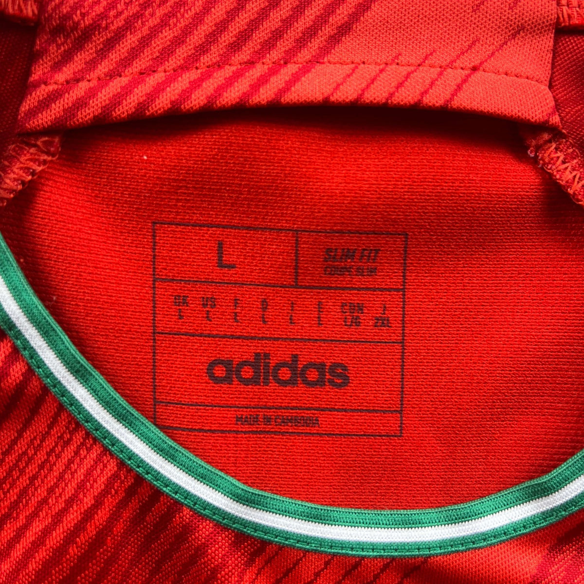 Wales 2022-24 Adidas home Gareth Bale football shirt size L