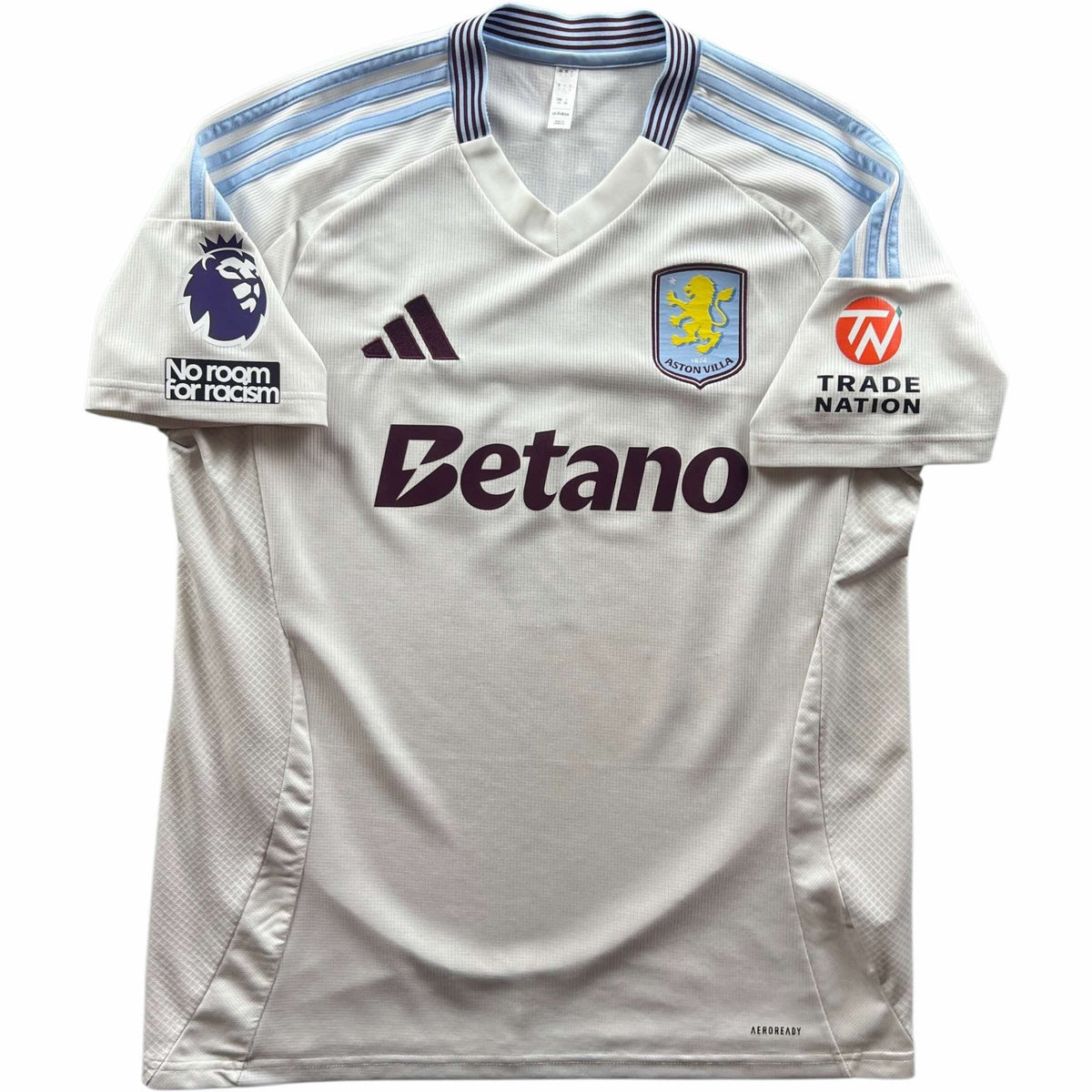 Aston Villa 2024-25 Adidas away Marcus Rashford football shirt size L