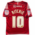Swindon Town 2011-12 Adidas home Matt Ritchie football shirt size XS