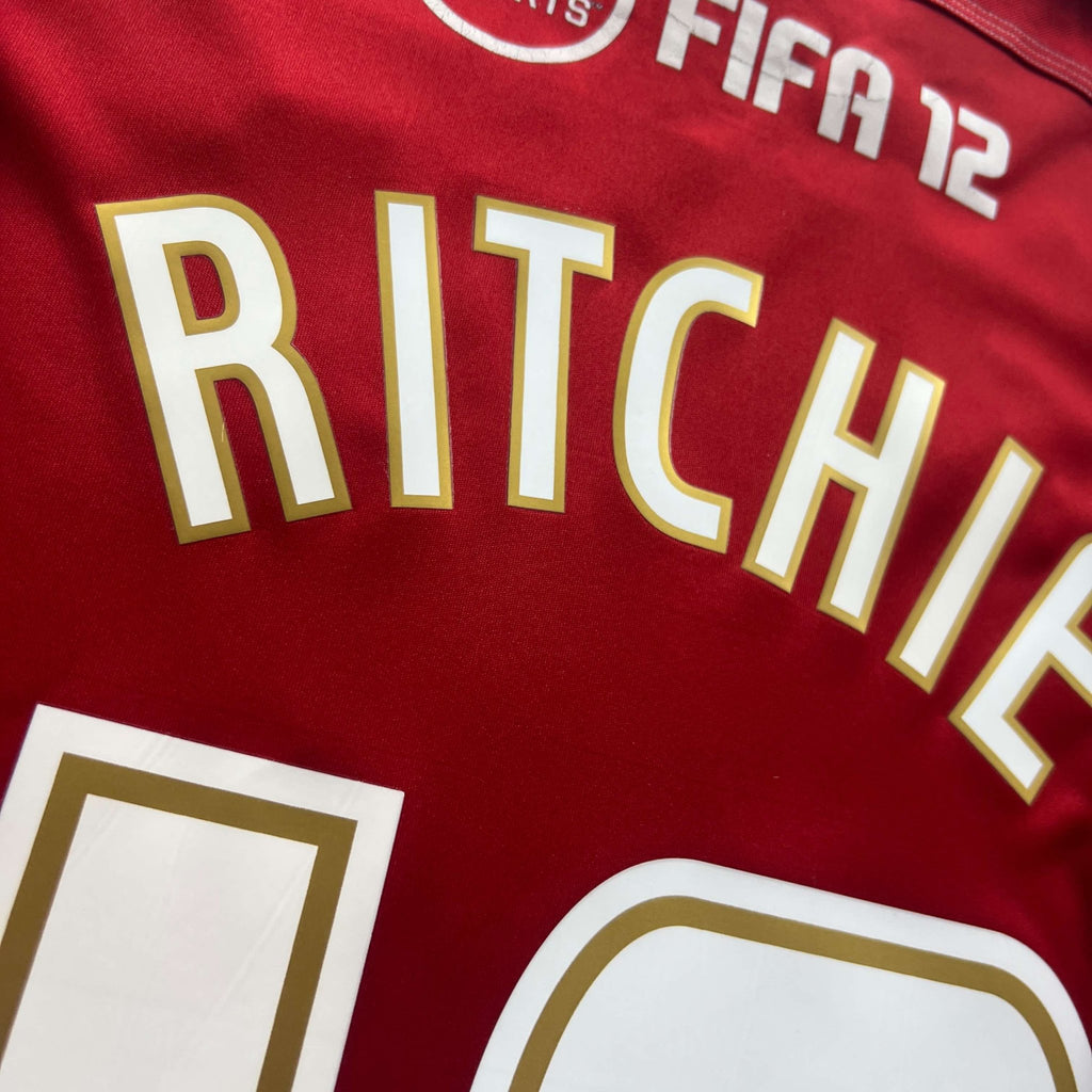 Swindon Town 2011-12 Adidas home Matt Ritchie football shirt size XS