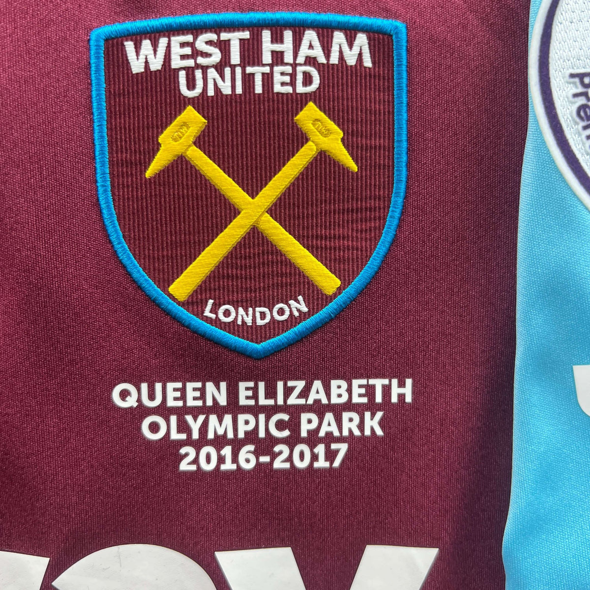 West Ham United 2016-17 Umbro home Aaron Cresswell football shirt size S