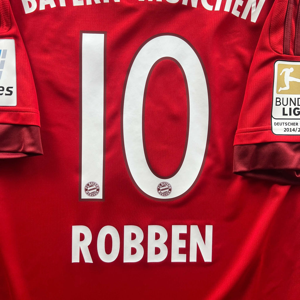 Bayern München 2015-16 Adidas home Arjen Robben football shirt size M