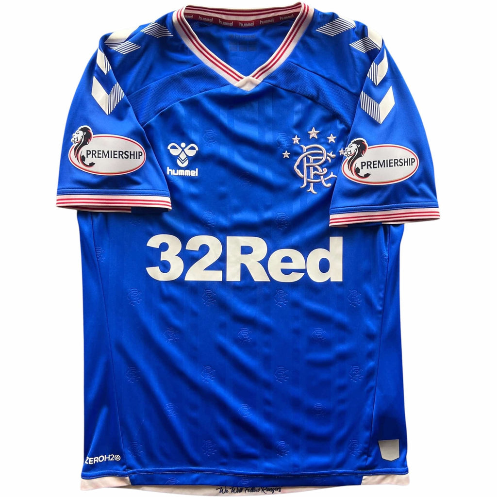 Rangers 2019-20 Hummel home Jermain Defoe football shirt size M