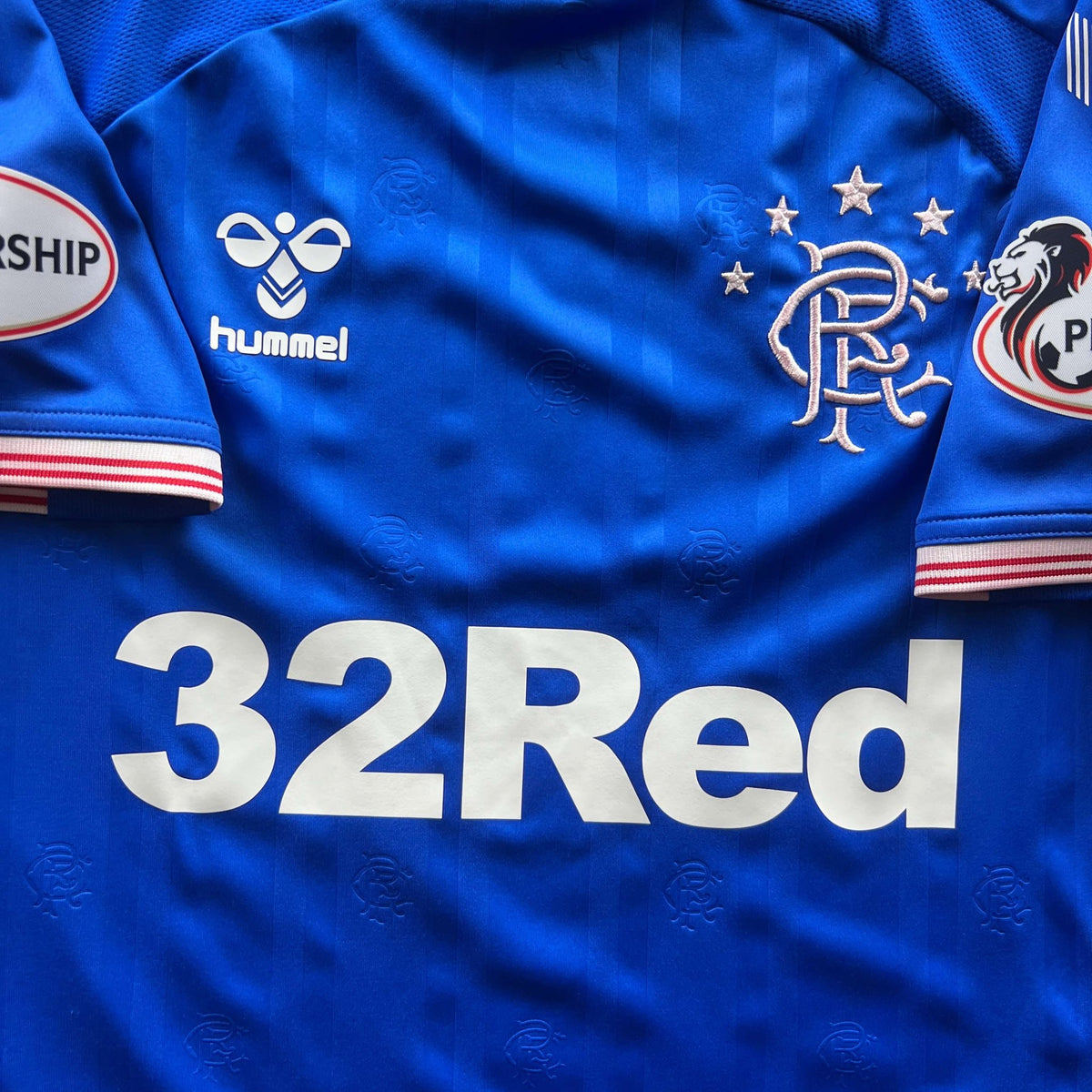 Rangers 2019-20 Hummel home Jermain Defoe football shirt size M