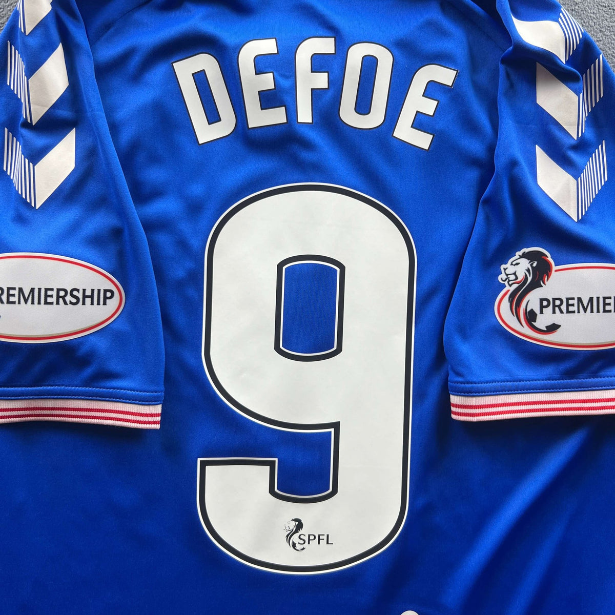 Rangers 2019-20 Hummel home Jermain Defoe football shirt size M